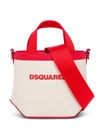 DSQUARED2 SHOPPING CROSSBODY BAG WITH LOGO