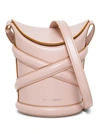 ALEXANDER MCQUEEN THE CURVE CROSSBODY BAG IN PINK LEATHER