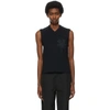 MARC JACOBS BLACK HEAVEN BY MARC JACOBS RIBBED TEDDY waistcoat