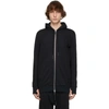 11 BY BORIS BIDJAN SABERI BLACK Z2B ZIPPERED HOODIE