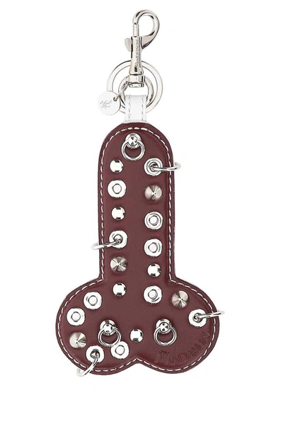 Jw Anderson Penis Eyelet-embellished Keyring In Multi