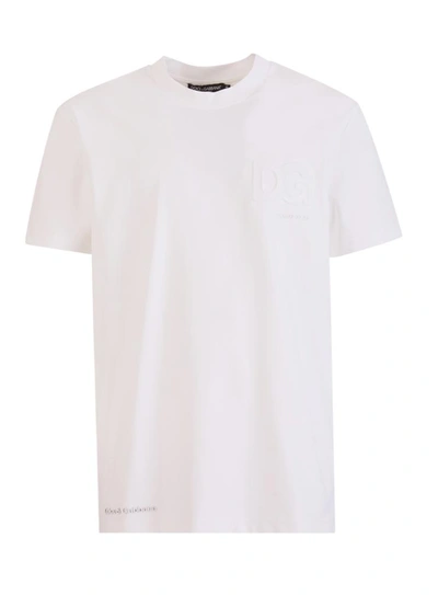 Dolce & Gabbana Logo-patch Short-sleeve T-shirt In Nero