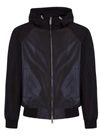 DSQUARED2 DSQUARED LEATHER HOODED BOMBER JACKET