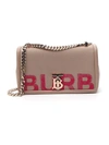 BURBERRY BURBERRY LOLA GRAFFITI LOGO SHOULDER BAG