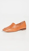 Tory Burch Ruby Quilted Logo Loafer In Aged Brown