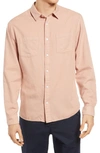 Vince Classic Fit Garment Dyed Button-up Shirt In Mojave Sunset