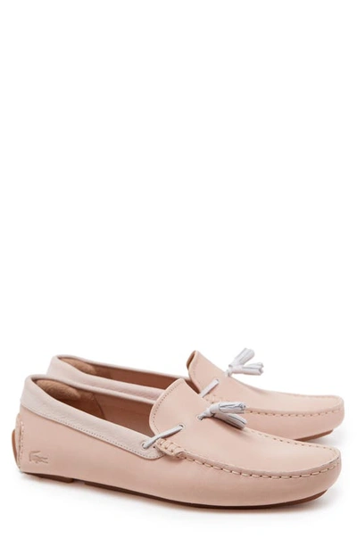 Lacoste Piloter Tassel Loafer In Natural/ Gum