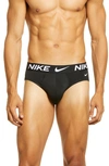 Nike Dri-fit 3-pack Performance Hip Briefs In Black