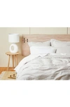 Coyuchi Relaxed Organic Linen Duvet Cover In Fog