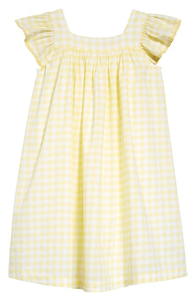 Tucker + Tate Kids' Print Summer Dress In Yellow Lemonade Gingham