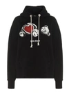 PALM ANGELS PALM ANGELS BEAR IN LOVE OVERSIZE HOODIE