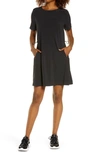 Zella Cinch Side Dress In Black
