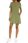 Zella Cinch Side Dress In Olive Branch