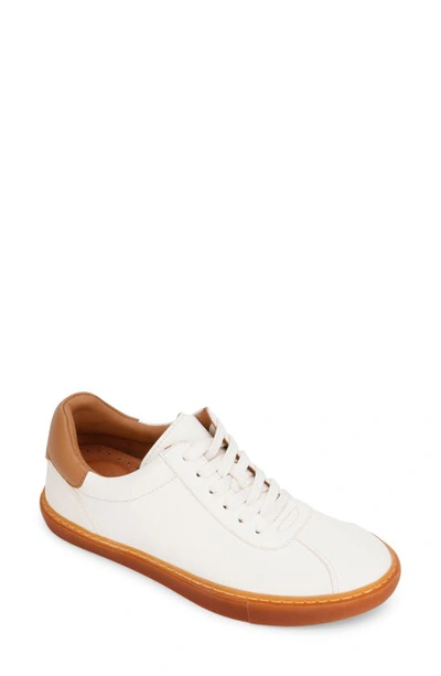 Gentle Souls By Kenneth Cole Gentle Souls Signature Nyle Sneaker In Eggshell Nubuck Leather