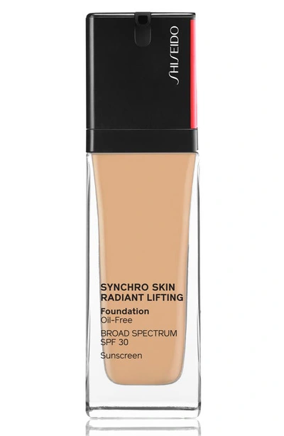 Shiseido Synchro Skin Radiant Lifting Foundation Broad Spectrum Spf 30 Sunscreen In 320 Pine