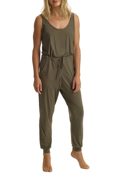 Commando Women's Butter Tank Lounge Jumpsuit In Basil