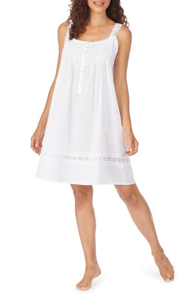 Eileen West Cotton Chemise In White