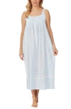 Eileen West Sleeveless Cotton Nightgown In Blue