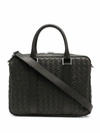 BOTTEGA VENETA BOTTEGA VENETA MEN'S GREY LEATHER BRIEFCASE,651580V0E513203 UNI