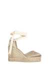 CASTAÃ±ER CASTANER WOMEN'S WHITE OTHER MATERIALS WEDGES,CHIARA8ED006CHAMPAGNE 40