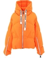Khrisjoy Cropped Feather-down Puffer Jacket In Orange