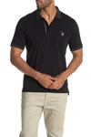 Robert Graham Lucifer Short Sleeve Polo In Black