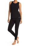 Calvin Klein Tank & Joggers 2-piece Pajama Set In Ub1 Black