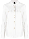 Pinko Caroline Shirt In White Leatheret In White