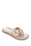 KENNETH COLE REACTION GLAM-ATHON EMBELLISHED THONG SANDAL,882698164758