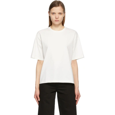 Studio Nicholson Short-sleeve Cotton T-shirt In Off White