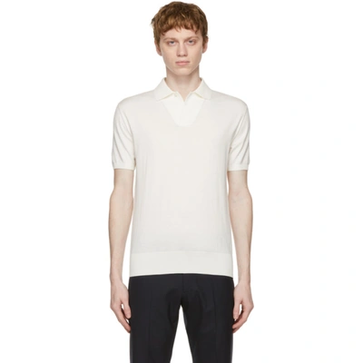 Loro Piana New Bay Cotton Polo Shirt In White