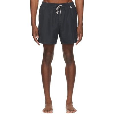 Loro Piana Navy Bay Soft Albatros Swim Shorts In W000 Blue Navy
