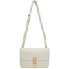 Saint Laurent Le Carré Leather Shoulder Bag In White