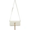 SAINT LAURENT WHITE MEDIUM KATE 99 TASSEL BAG