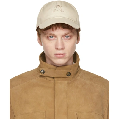 Loro Piana Wind Logo棒球帽 In Deserts Dune