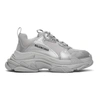 Balenciaga Triple S Metallic Sneakers In Grey