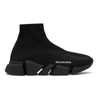 Balenciaga Men's Speed 2.0 Knit High Top Sneakers In Black