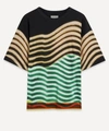 Dries Van Noten Len Lye Stripe T-shirt In Green