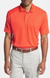 Cutter & Buck Genre Drytec Moisture Wicking Polo In College Orange