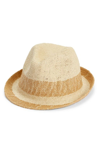 Nordstrom Straw Trilby In Natural Combo