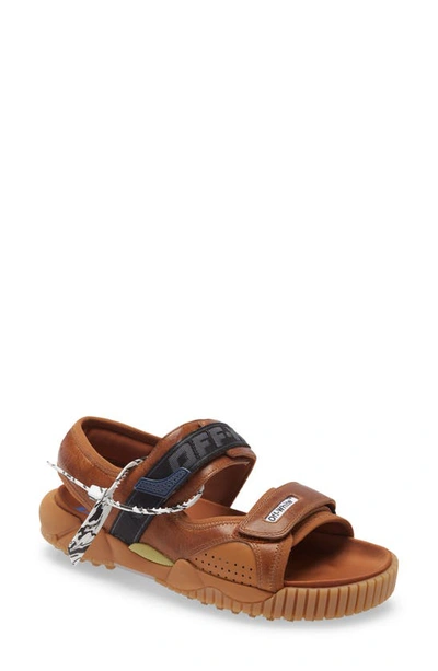 Off-white Odsy Logo Strap Sandals In Brown