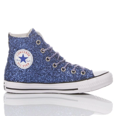 Converse Womens Blue Cotton Sneakers
