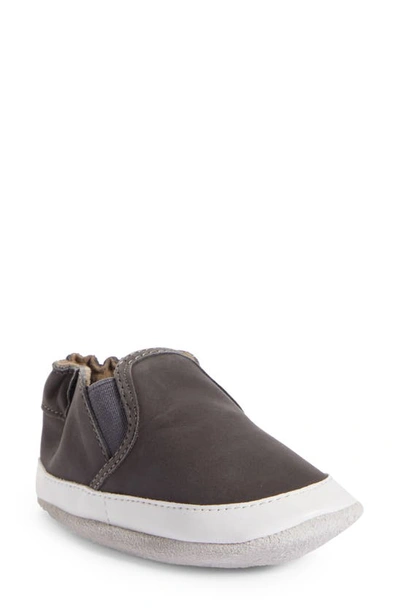 Robeezr Babies' Liam Crib Shoe In Charcoal