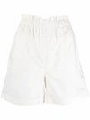 Woolrich Gathered-waist Shorts In White