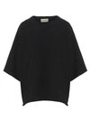 Alexandre Vauthier Oversized 3/4 Length Sleeve T-shirt In Black