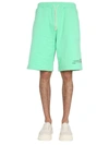 Msgm Fantastic Green Bermuda In Green