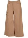 STELLA MCCARTNEY STELLA MCCARTNEY WOMEN'S BROWN OTHER MATERIALS trousers,603176SOA362742 40