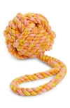 WARE OF THE DOG KNOTTED COTTON ROPE DOG TOY,WD-ROPE BALL-L