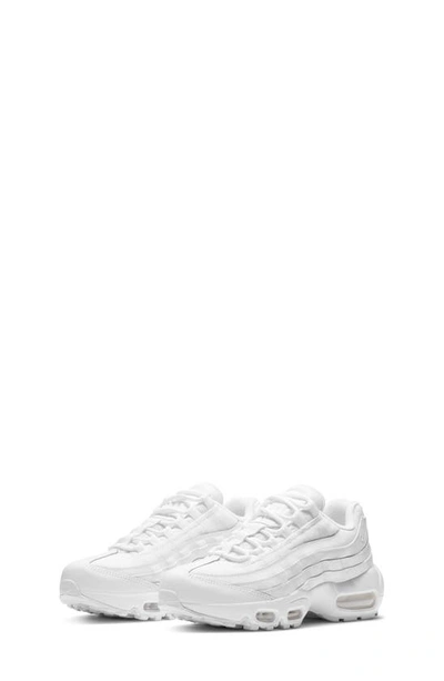 Nike Kids' Air Max 95 Recraft Gs Sneaker In White,white,white,white