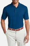 Cutter & Buck Genre Drytec Moisture Wicking Polo In Tour Blue